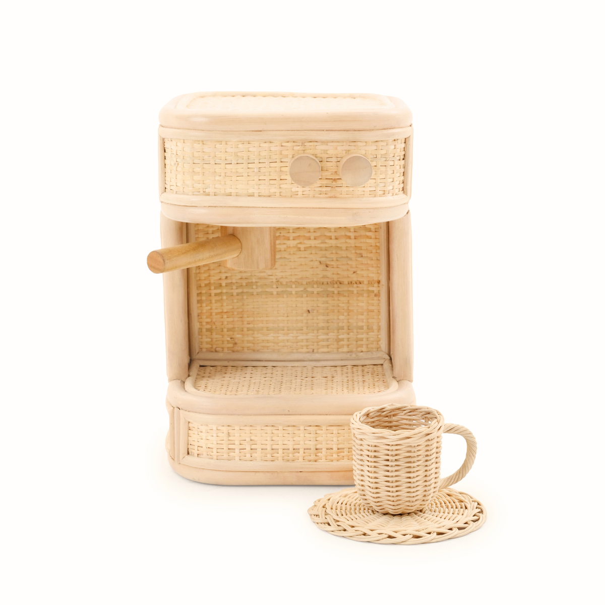 Rattan Coffee Machine