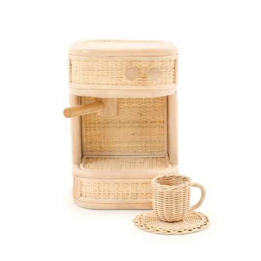 Rattan Coffee Machine