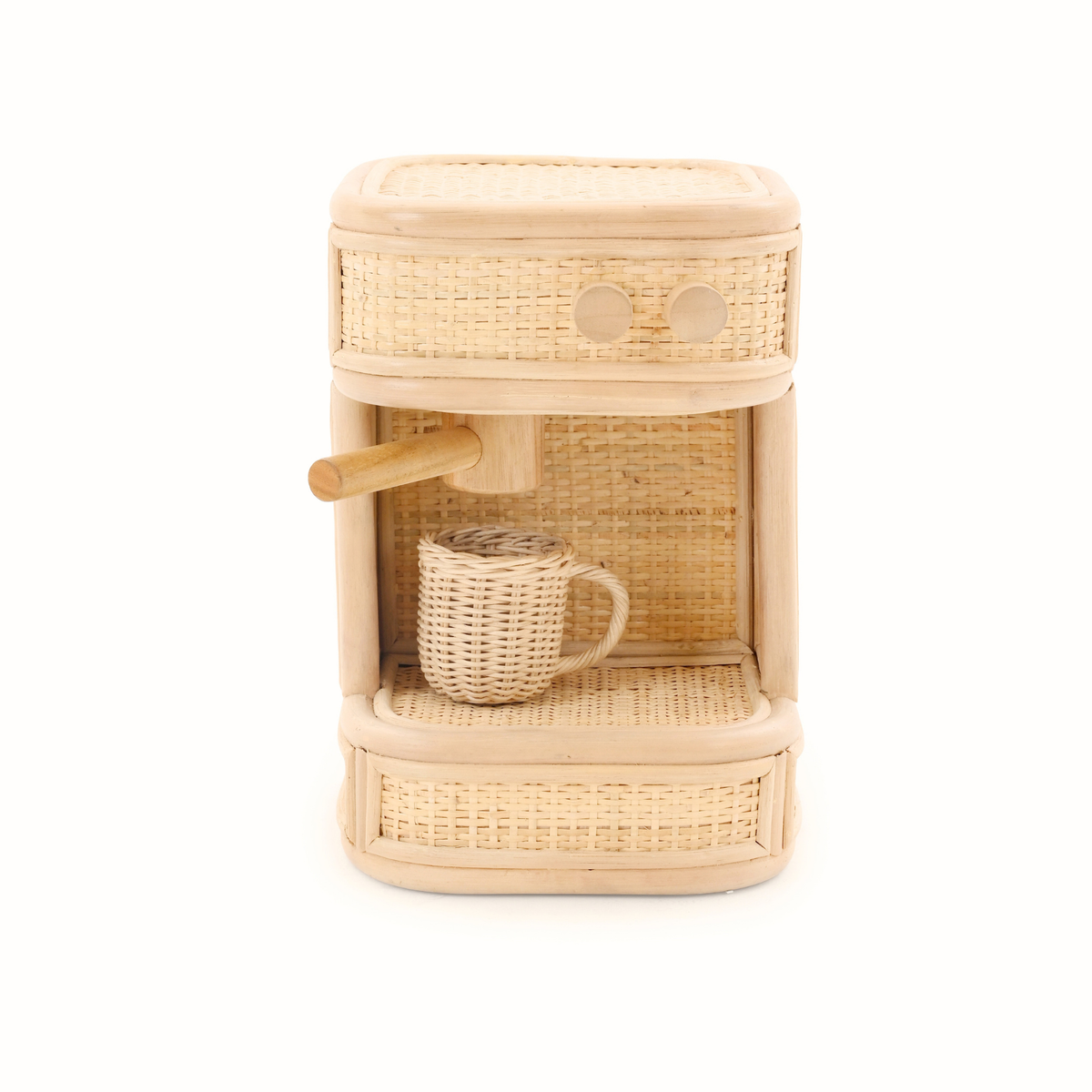 Rattan Coffee Machine