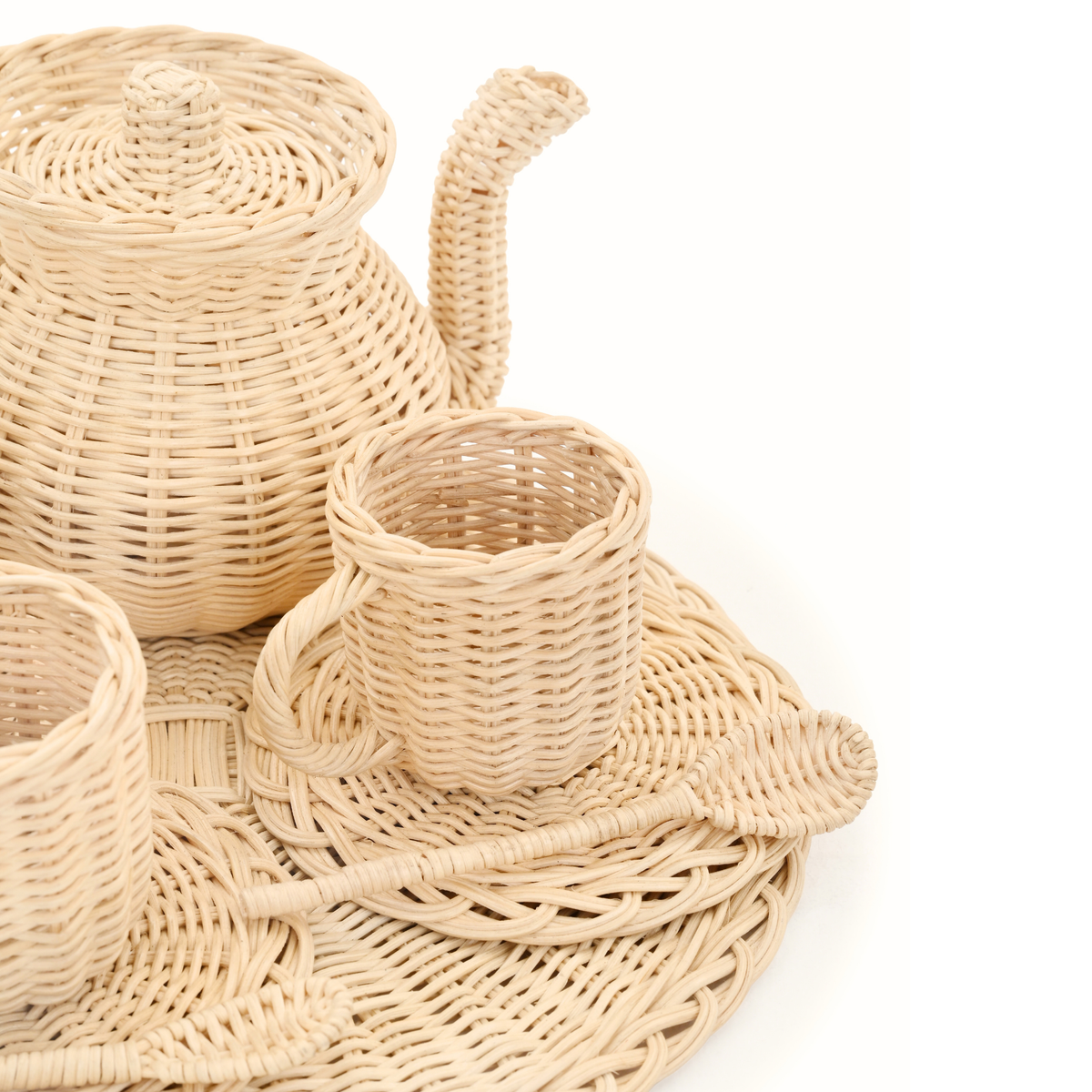 Rattan Tea Set